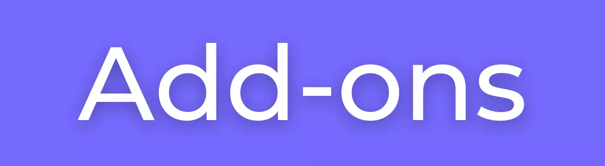 Addon page banner