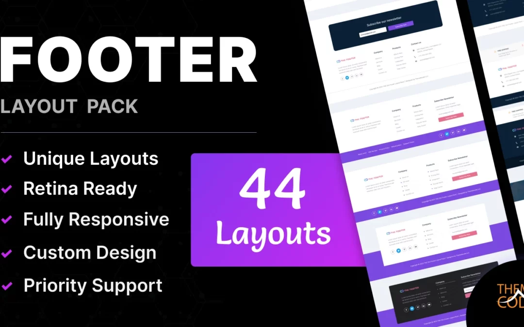 Presenting the Footer Layout Pack for Divi by TNC
