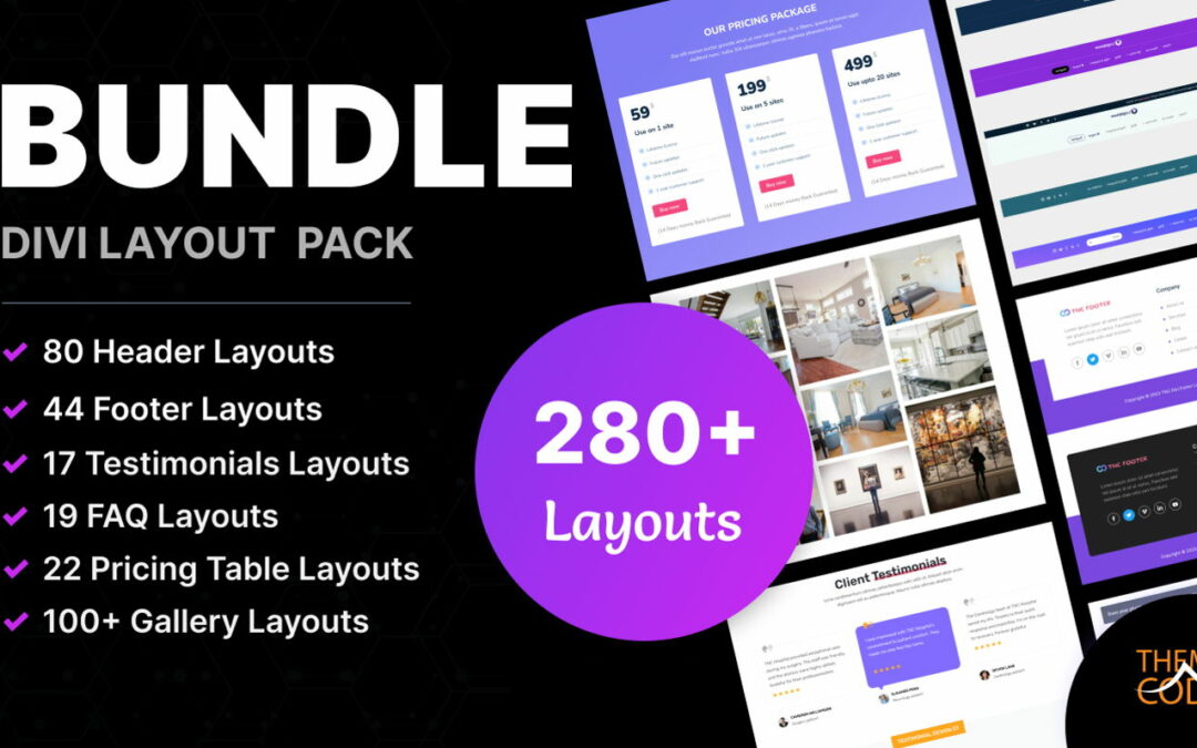Introducing Bundle Divi Layouts by TNC
