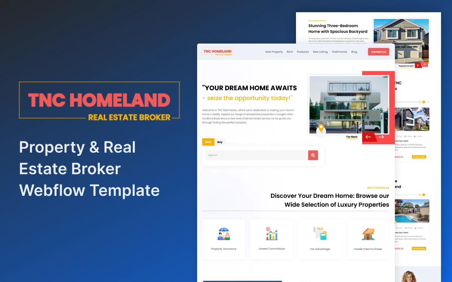 TNC_Homeland Introducing TNC Homeland - Real Estate Website Template
