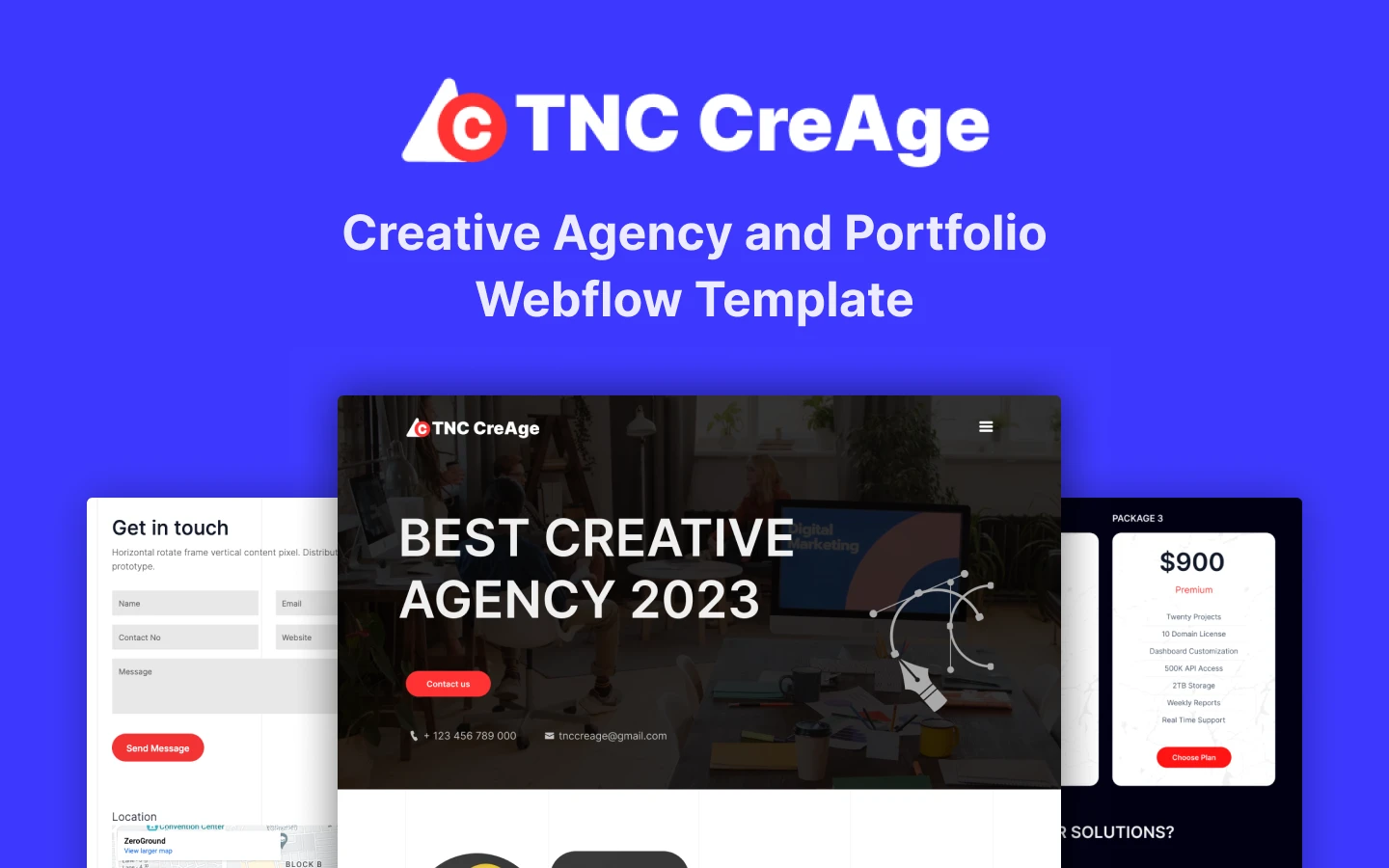 Introducing TNC CreAge - Agency Website Template