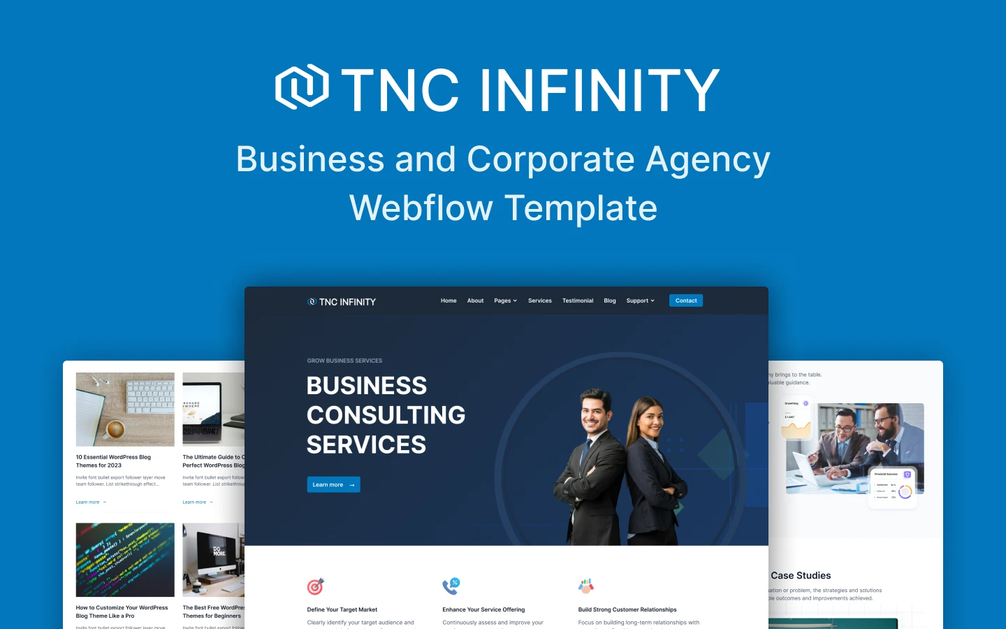 TNC Infinity - Corporate Website Template For Webflow